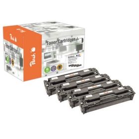 HP Color LaserJet CP 1518 NI 110849 Peach Spar Pack Tonermodule kompatibel zu Hersteller ID No 125A CB540A CB541A CB542A CB543A