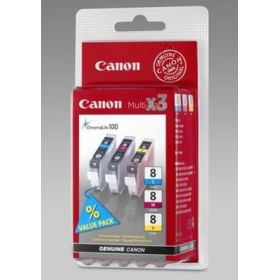 Canon Pixma MP 600 R 210625 Original Multipack Tinte color Hersteller ID CLI 8CMY 0621B029