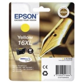 Epson WorkForce WF-2760 DWF 210816 Original Tintenpatrone XL gelb Hersteller ID No 16XL y C13T16344010