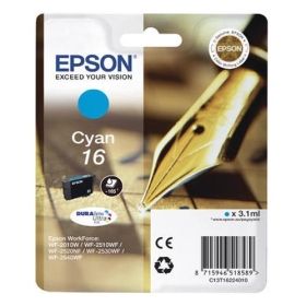 Epson WorkForce WF-2760 DWF 210819 Original Tintenpatrone cyan Hersteller ID No 16 c C13T16224010