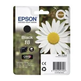 Epson Expression Home XP-200 Series 210823 Original Tintenpatrone schwarz Hersteller ID No 18 bk C13T18014010