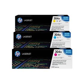 HP Color LaserJet CP 2024 Series 211404 Original 3 Tonerpatronen CMY Rainbow Kit Hersteller ID No 304A CF372AM
