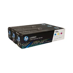 HP Color LaserJet Pro CP 1021 211406 Original 3 Tonerpatronen CMY Rainbow Kit Hersteller ID No 126A CF341A