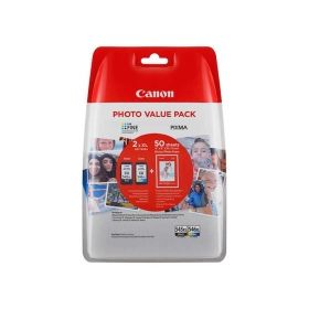 Canon Pixma TS 3400 Series 212518 Original Valuepack Druckk pfe schwarz color 50 Fotopapier 10x15cm