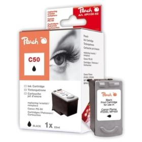 Canon Fax JX 500 313164 Peach Druckkopf schwarz kompatibel zu Hersteller ID PG 50BK 0616B001