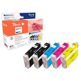 Epson Stylus SX 410 315296 Peach Spar Pack Plus Tintenpatronen kompatibel zu Hersteller ID T0715 C13T07154010