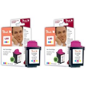 Lexmark Colorjetprinter 7000 318772 Peach Doppelpack Tintenpatronen color kompatibel zu