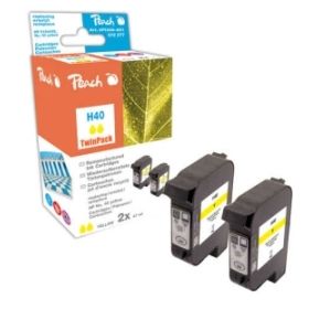 HP Color Copier 210 318828 Peach Doppelpack Druckk pfe gelb kompatibel zu Hersteller ID No 40 y 2 51640YE 2